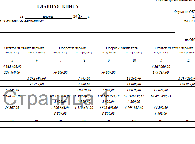 Образец книга журнал главная